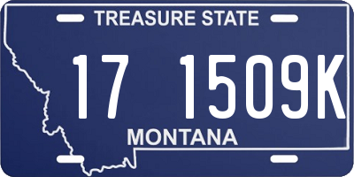 MT license plate 171509K