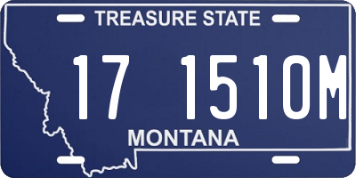 MT license plate 171510M