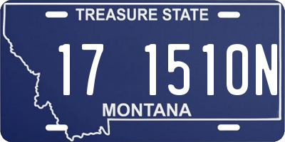 MT license plate 171510N