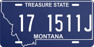 MT license plate 171511J