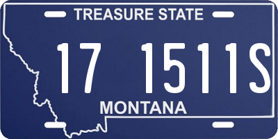 MT license plate 171511S