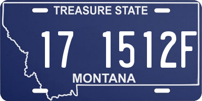 MT license plate 171512F