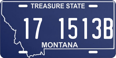 MT license plate 171513B
