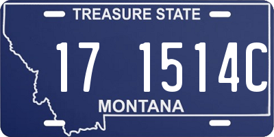 MT license plate 171514C