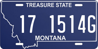 MT license plate 171514G