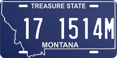 MT license plate 171514M