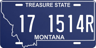 MT license plate 171514R