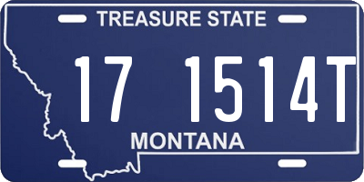 MT license plate 171514T