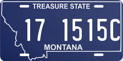 MT license plate 171515C