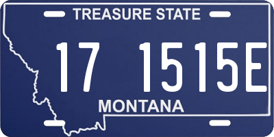 MT license plate 171515E