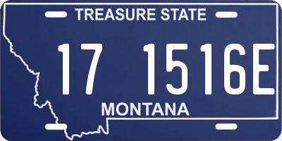 MT license plate 171516E