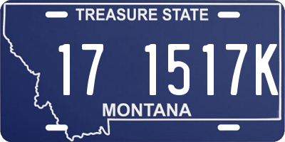 MT license plate 171517K