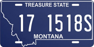 MT license plate 171518S