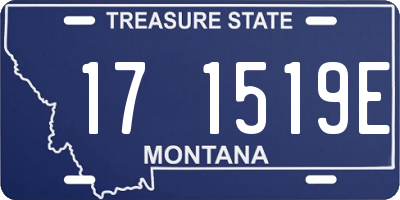 MT license plate 171519E