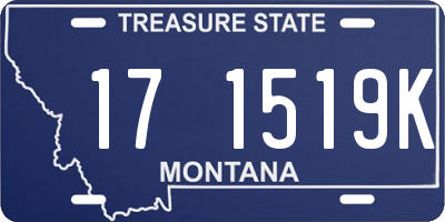 MT license plate 171519K