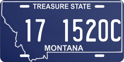 MT license plate 171520C