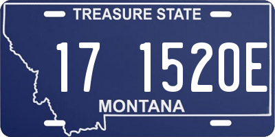 MT license plate 171520E