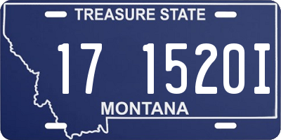 MT license plate 171520I