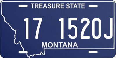 MT license plate 171520J