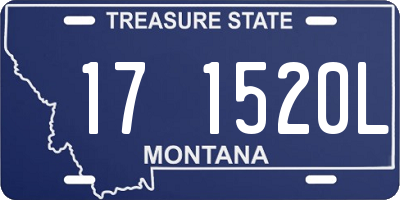 MT license plate 171520L