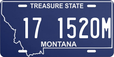 MT license plate 171520M