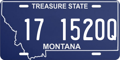 MT license plate 171520Q