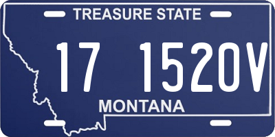 MT license plate 171520V