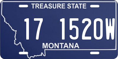 MT license plate 171520W