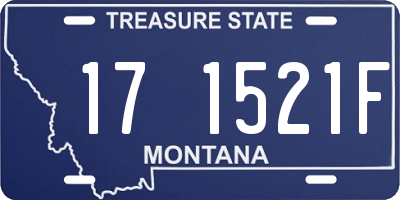 MT license plate 171521F