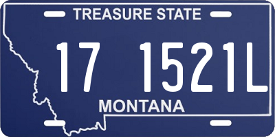 MT license plate 171521L