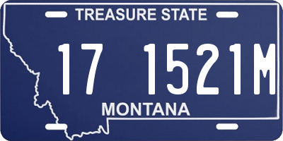 MT license plate 171521M