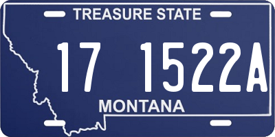 MT license plate 171522A