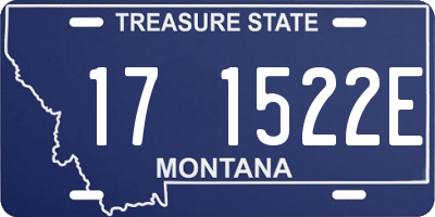 MT license plate 171522E