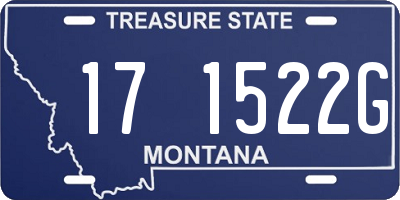 MT license plate 171522G