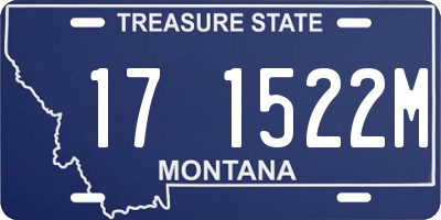 MT license plate 171522M