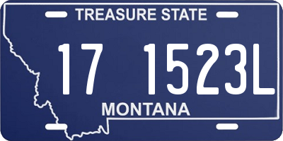 MT license plate 171523L
