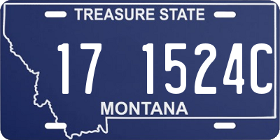MT license plate 171524C