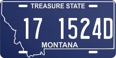 MT license plate 171524D