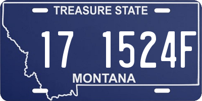 MT license plate 171524F