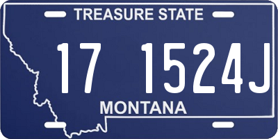 MT license plate 171524J