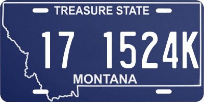 MT license plate 171524K