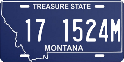 MT license plate 171524M