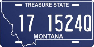 MT license plate 171524Q