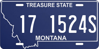 MT license plate 171524S