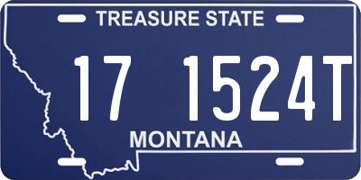 MT license plate 171524T