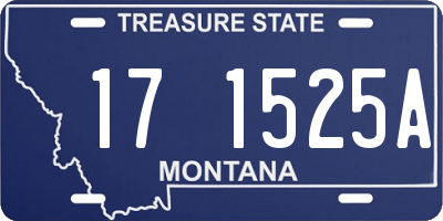 MT license plate 171525A