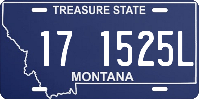 MT license plate 171525L