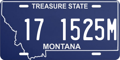 MT license plate 171525M