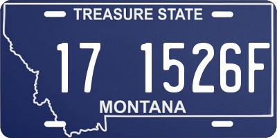 MT license plate 171526F