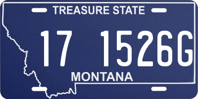 MT license plate 171526G